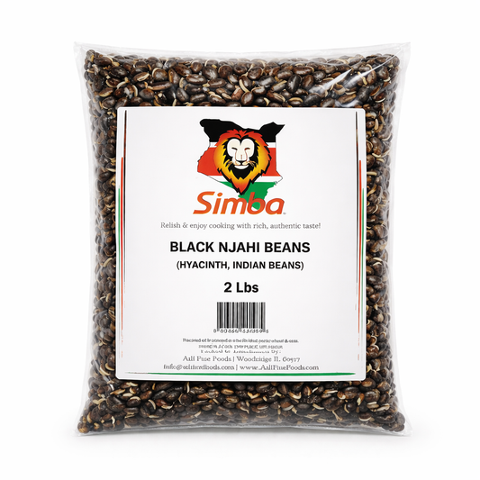 Simba Kenyan Black Beans (Njahi Beans), 2 lb – Dried, Vegan, Gluten-Free