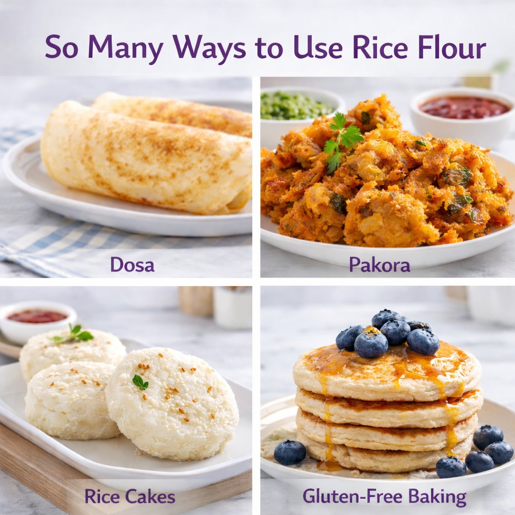 Deep Rice Flour 4 lb, Gluten Free, All Purpose, Baking and Cooking Flour