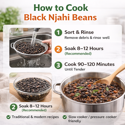 Simba Kenyan Black Beans (Njahi Beans), 2 lb – Dried, Vegan, Gluten-Free